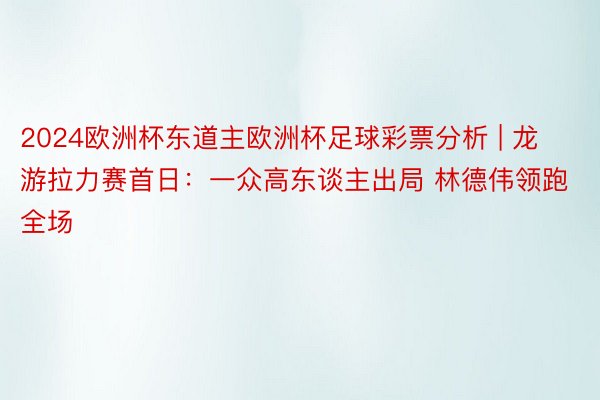 2024欧洲杯东道主欧洲杯足球彩票分析 | 龙游拉力赛首日：一众高东谈主出局 林德伟领跑全场